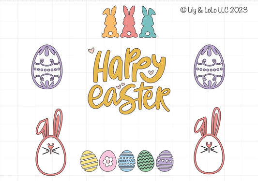 Easter Cranial Band Decals